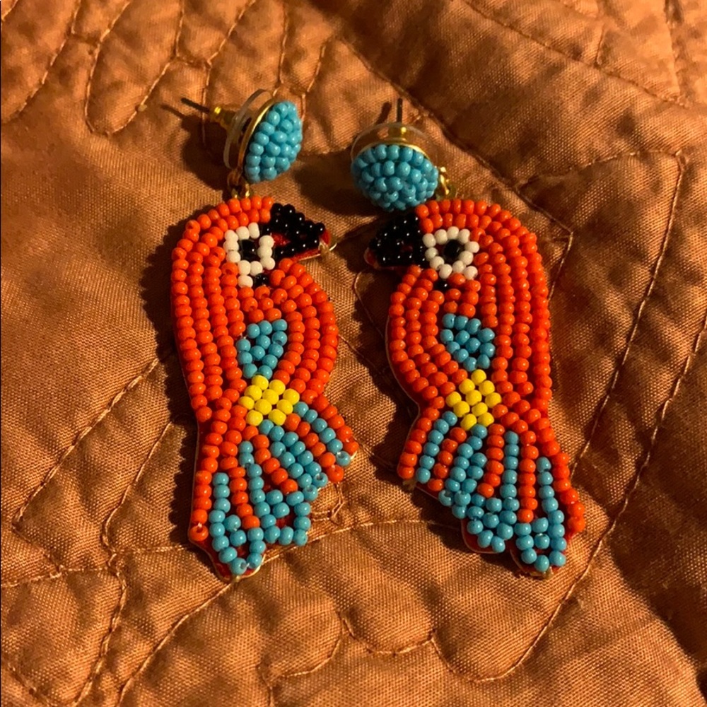 J. Crew Factory Parrot Statement Earrings!